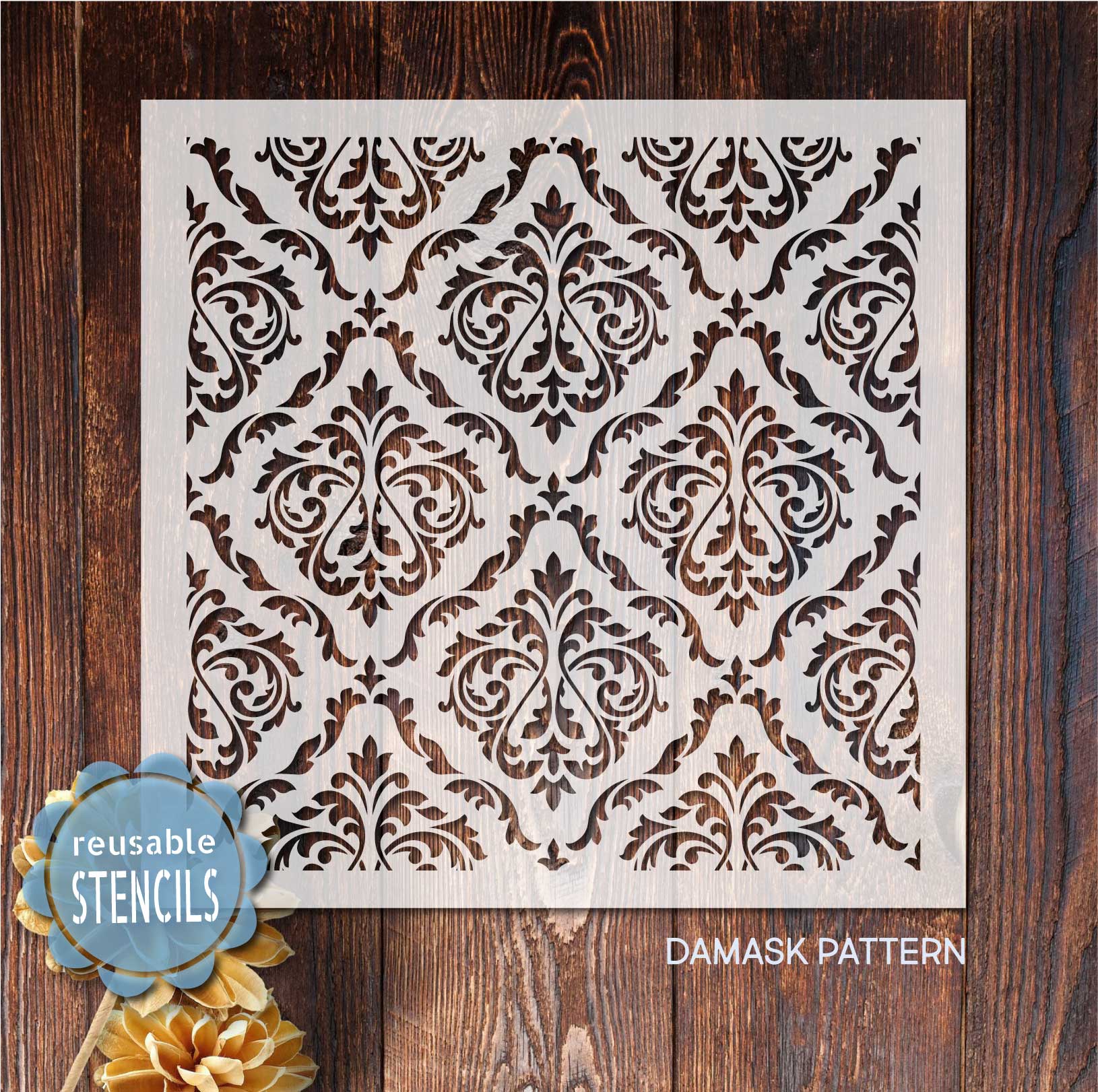 About Damask Wall Stencils