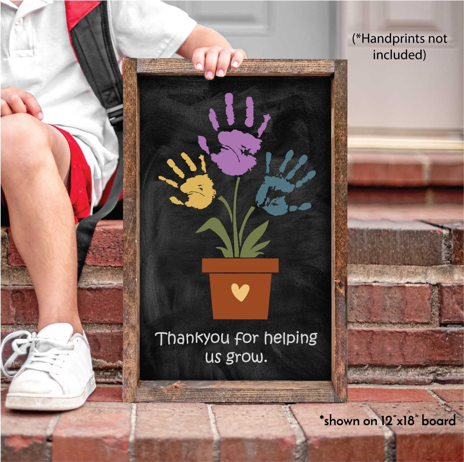 handprint plant pot Handprint / Potted Plant Stencil – WallCutz Crafts