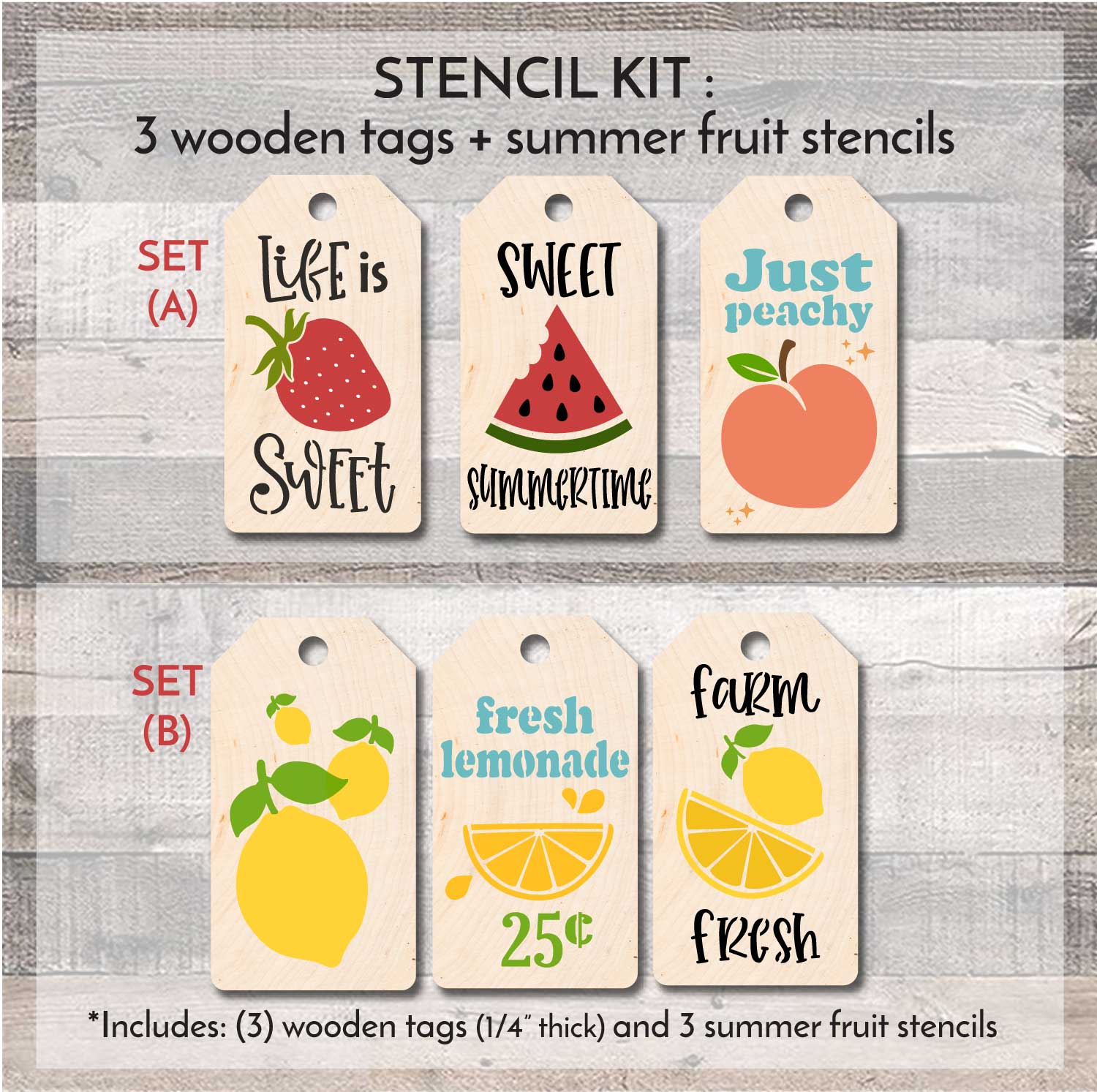 stencil-kit-summer-fruit-stencils-with-wood-tags-wallcutz-crafts