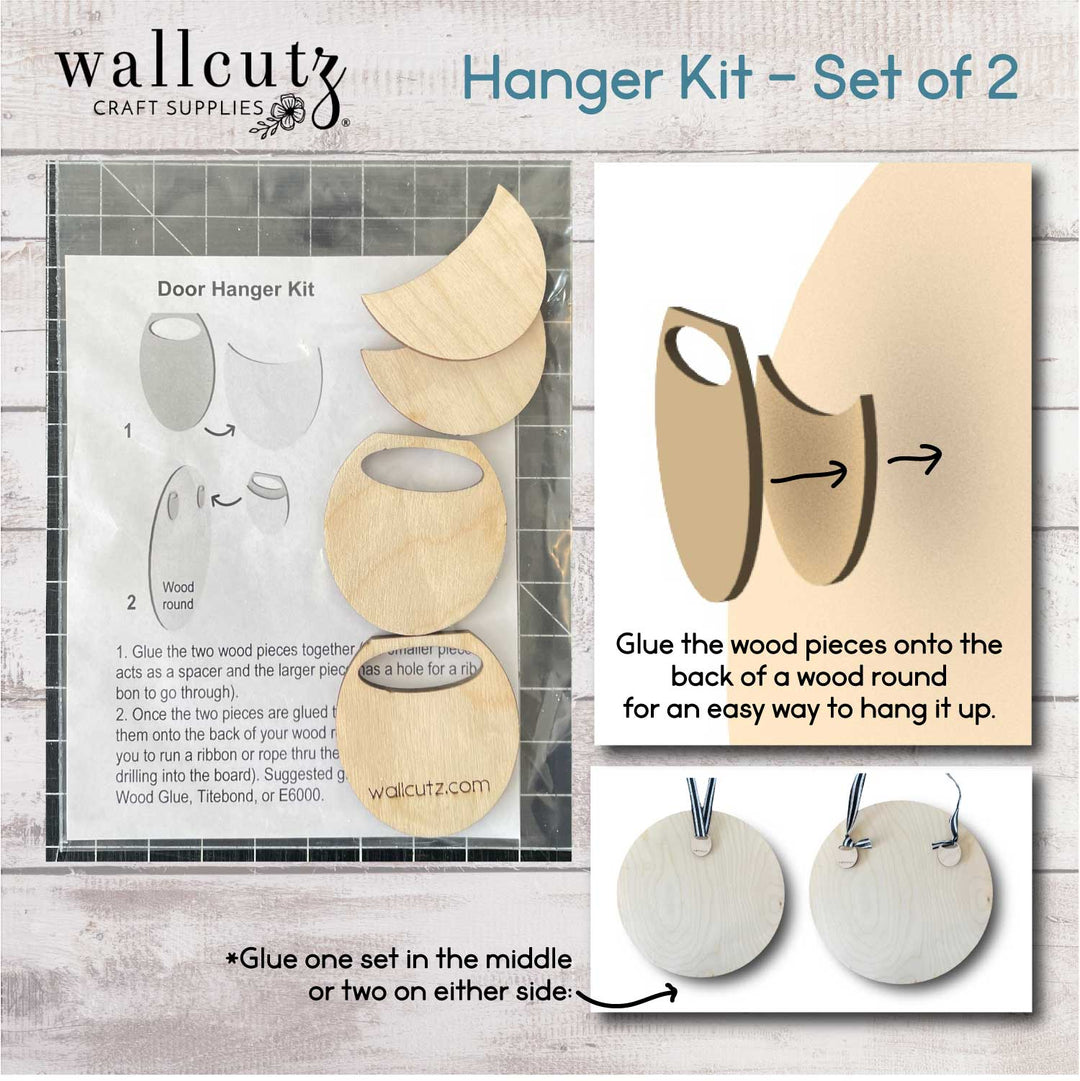 WallCutz Door Hanger Kit / Set of 2 Supplies
