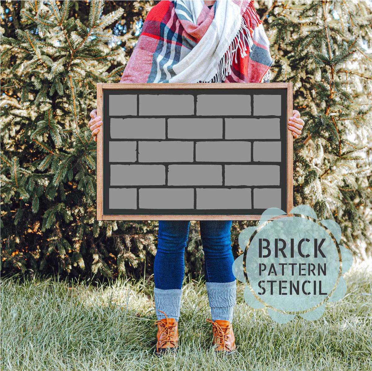 Brick Wall Stencil