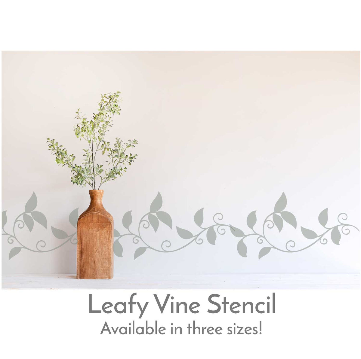 Leafy Vine Stencil / Seamless Pattern Stencil| WallCutz Crafts