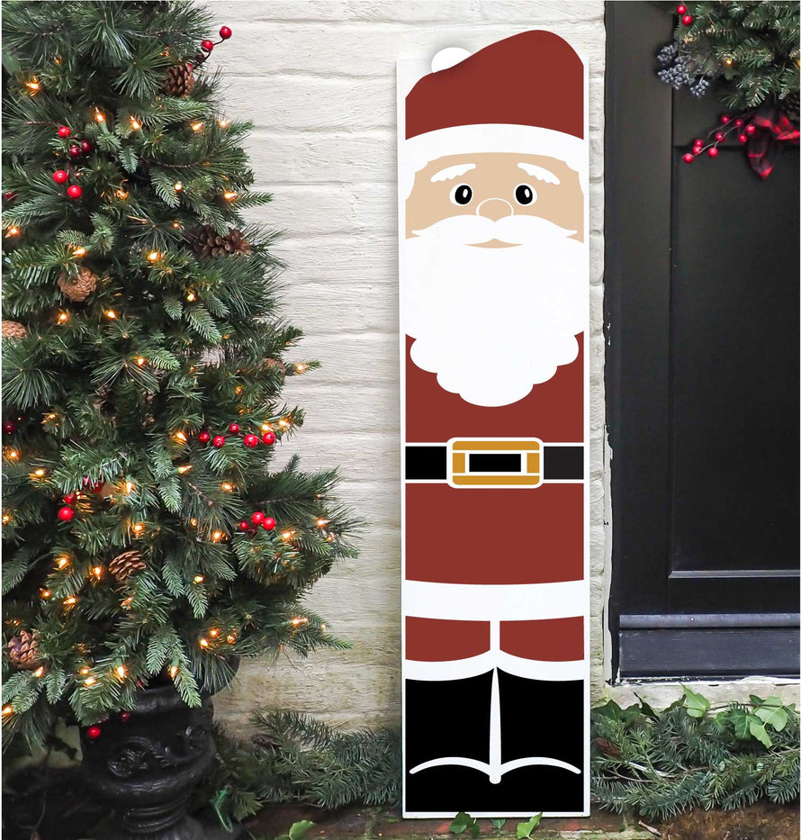 How To Stencil Your Own Christmas Porch Sitter Sign
