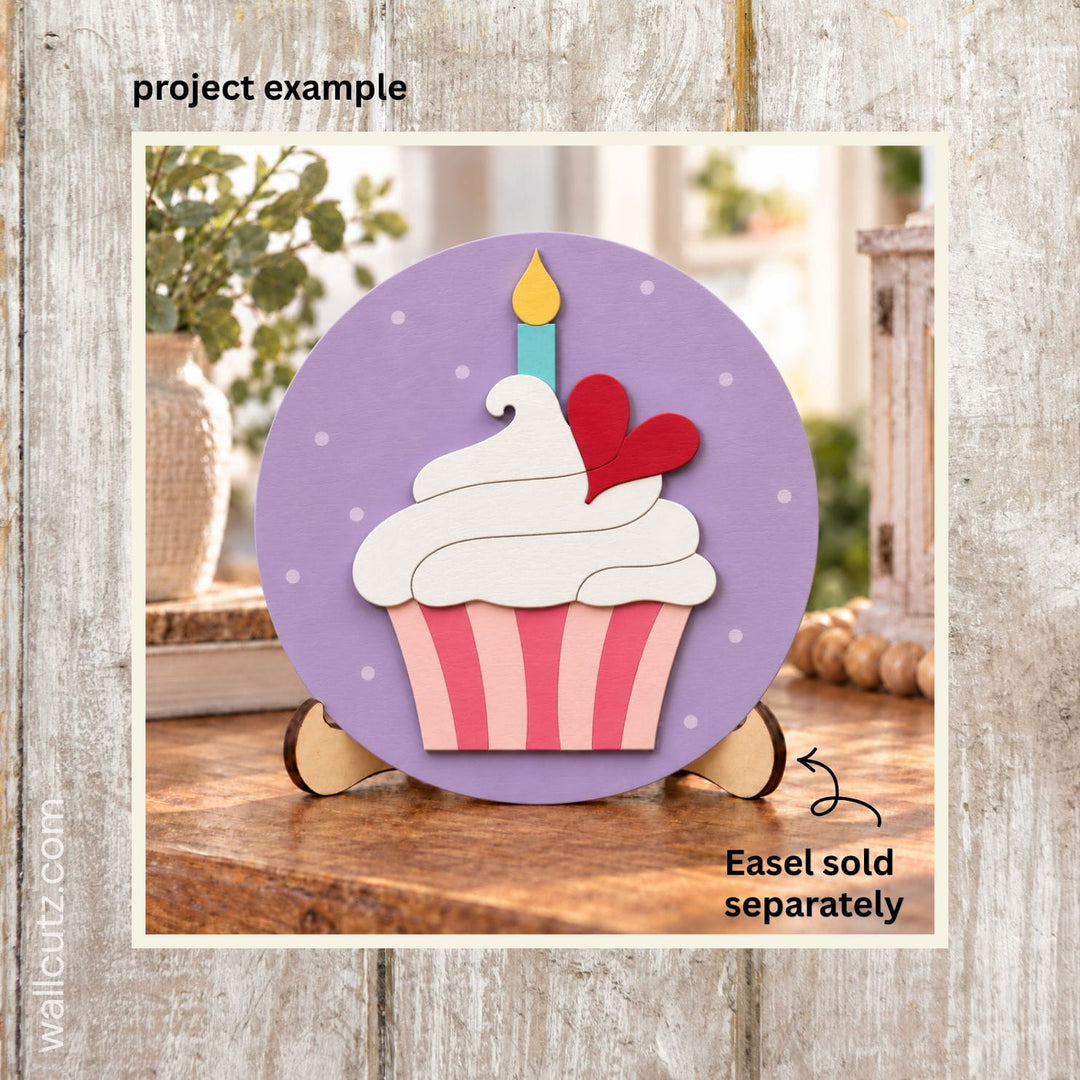 6" Mini Wood Kits – Birthday, Back-to-School & Welcome Home – Set of 3 DIY Rounds