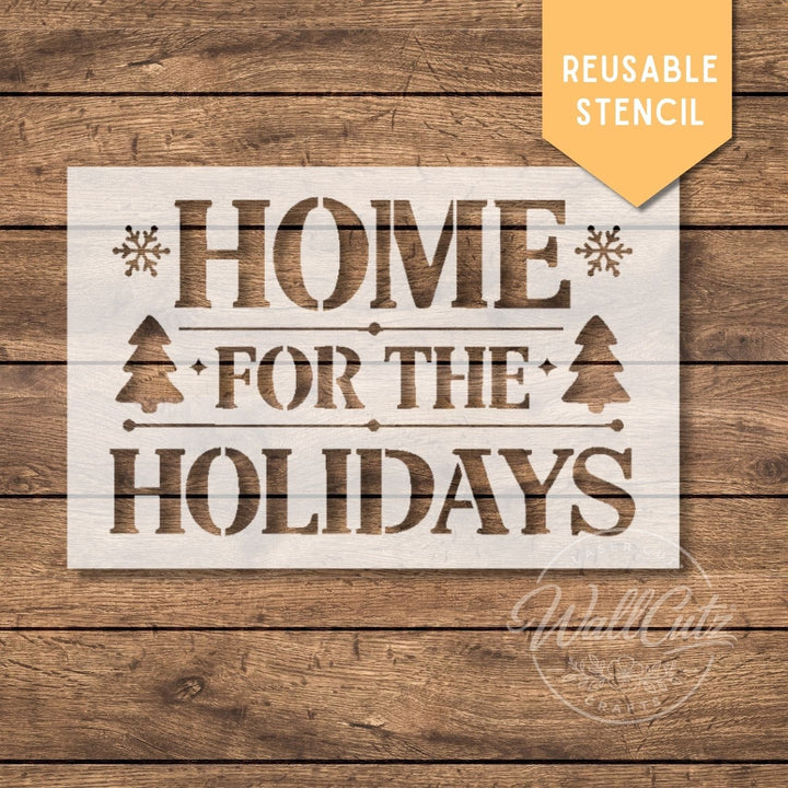 Home For The Holidays / Door Mat Stencil