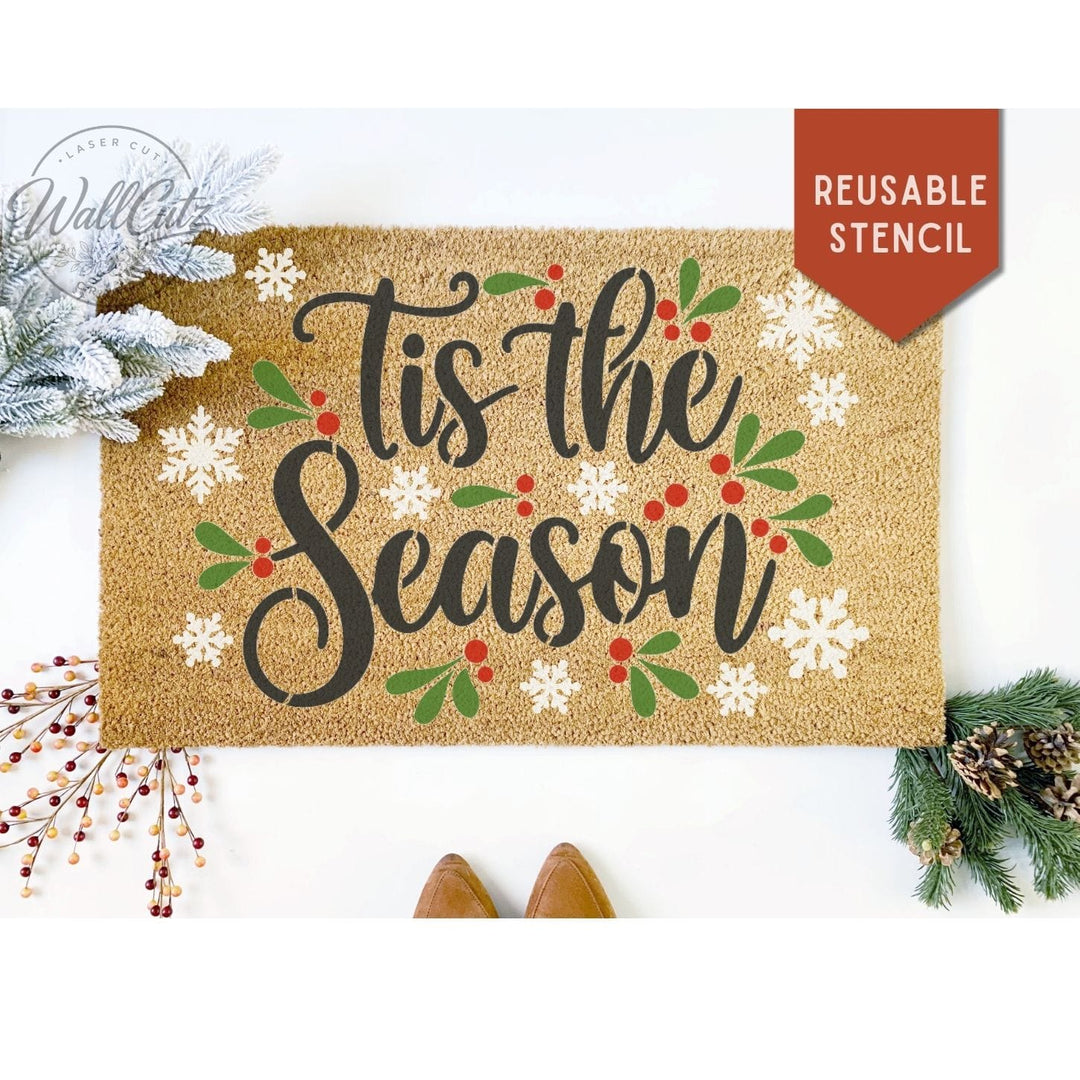 Tis The Season / Door Mat Stencil