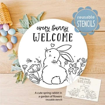 WallCutz  9 Stencils - Surplus/Misfit/ Slight Imperfection Stencils reusable stencil