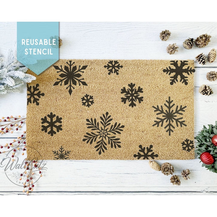 Snowflake Pattern / Door Mat Stencil