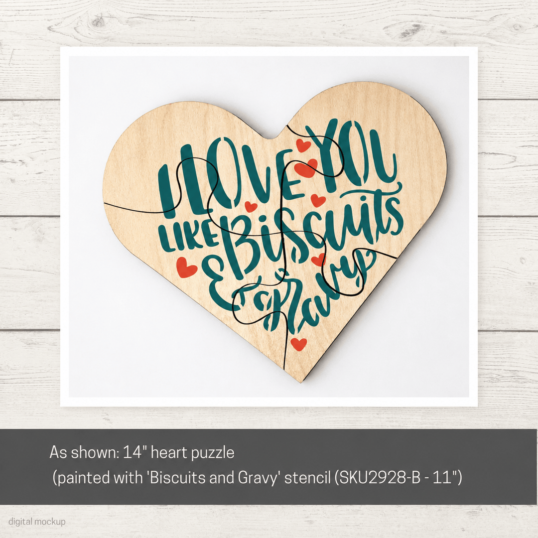 Heart Wood Puzzle Kit – 4 Piece