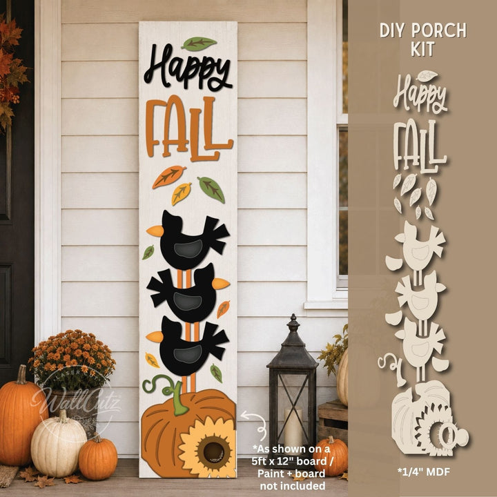 Happy Fall Crow Stack Porch Kit / DIY Wood Kit