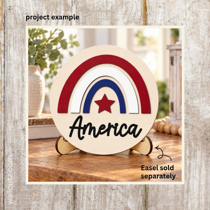 6" Mini Wood Kits – Patriotic, Summer Daisies & Lemonade – Set of 3 DIY Rounds