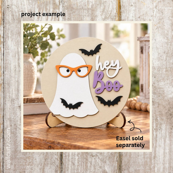 6" Mini Wood Kits – Boo Ghost, Fall Mug & Turkey – Set of 3 DIY Rounds