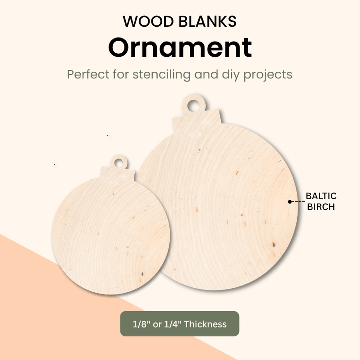 Ornament Shape Blanks / Wood Cut-Out