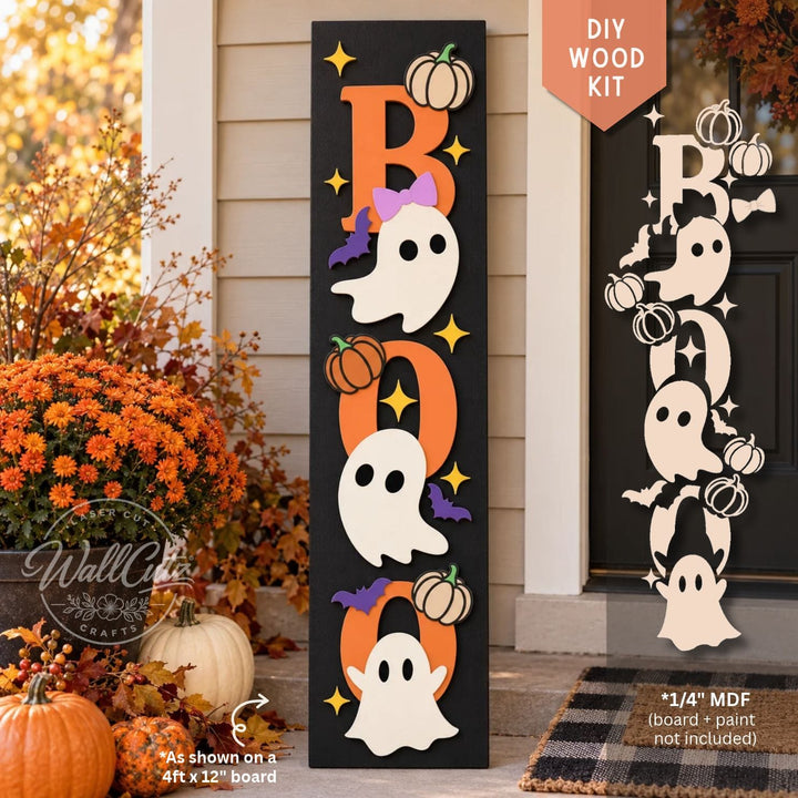 BOO Ghosts Halloween Porch Kit / DIY Wood Kit