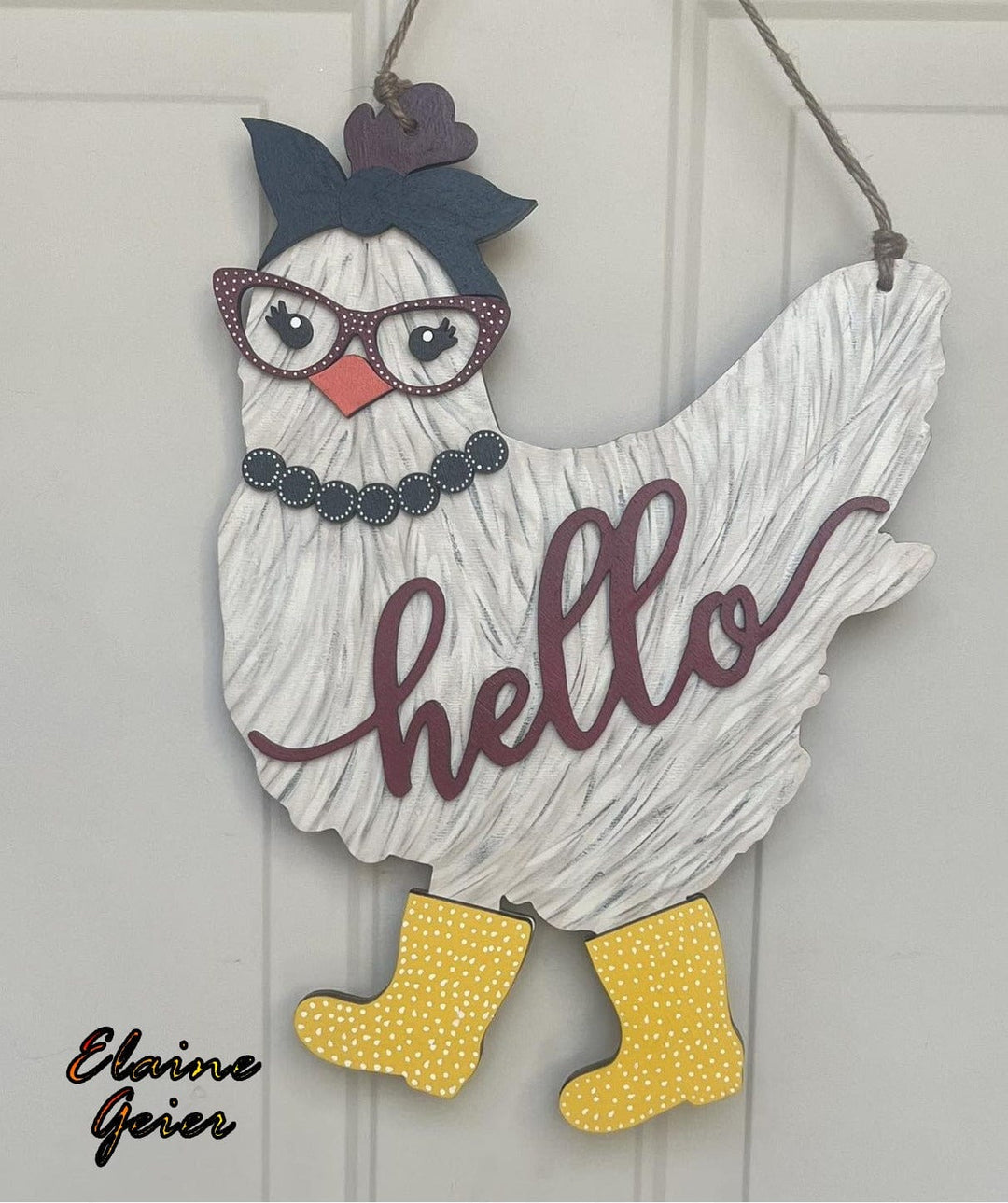 WallCutz  Chicken Lady Wood Shape Cut-Out Wood Kit