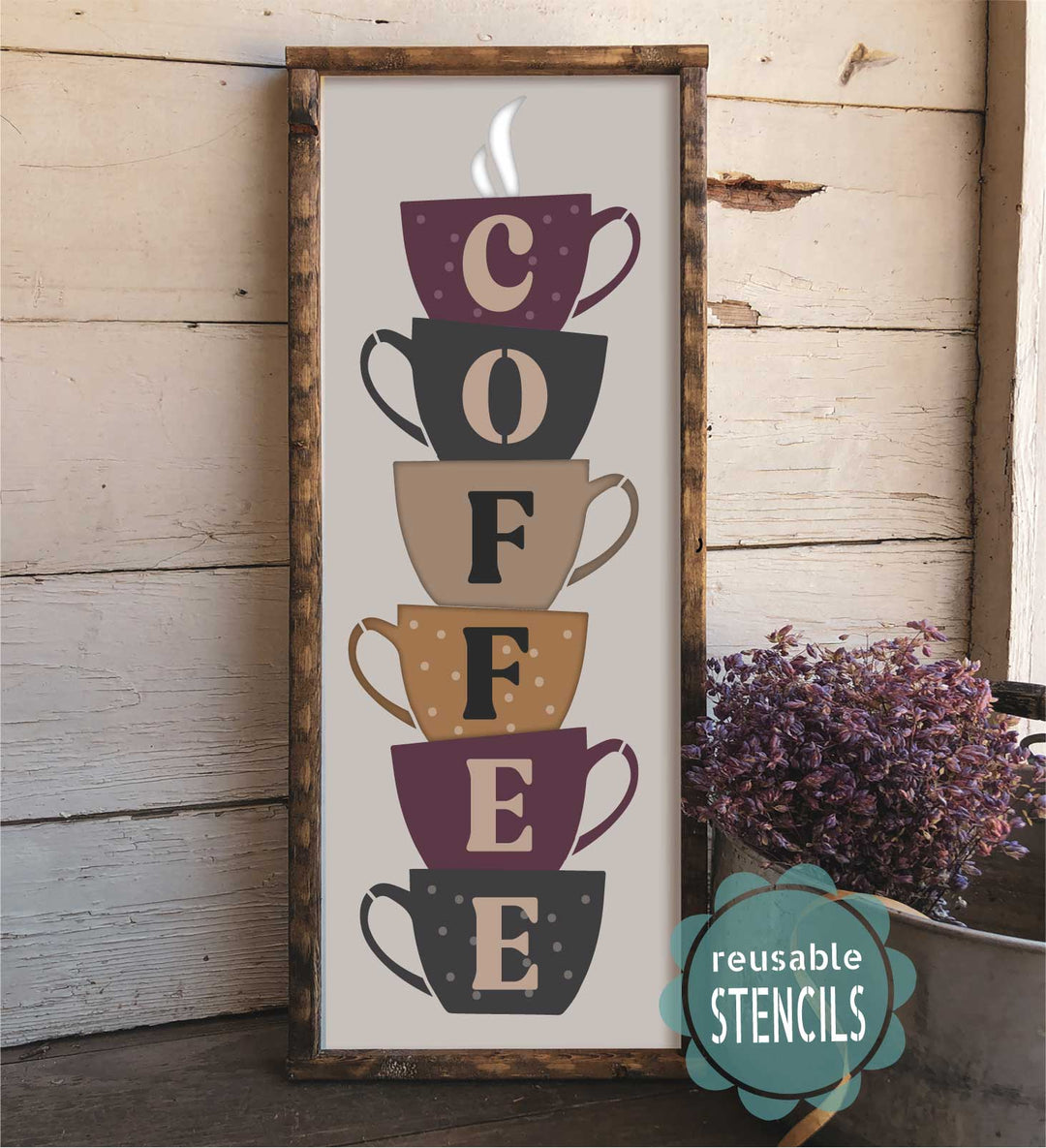 Coffee Cup Stencil