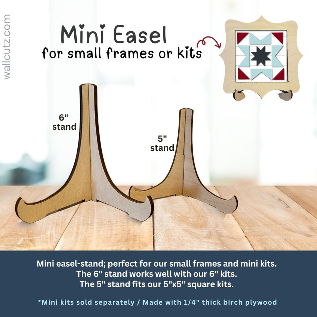 Wood Easel Stand for Mini Kits | WallCutz – WallCutz Crafts