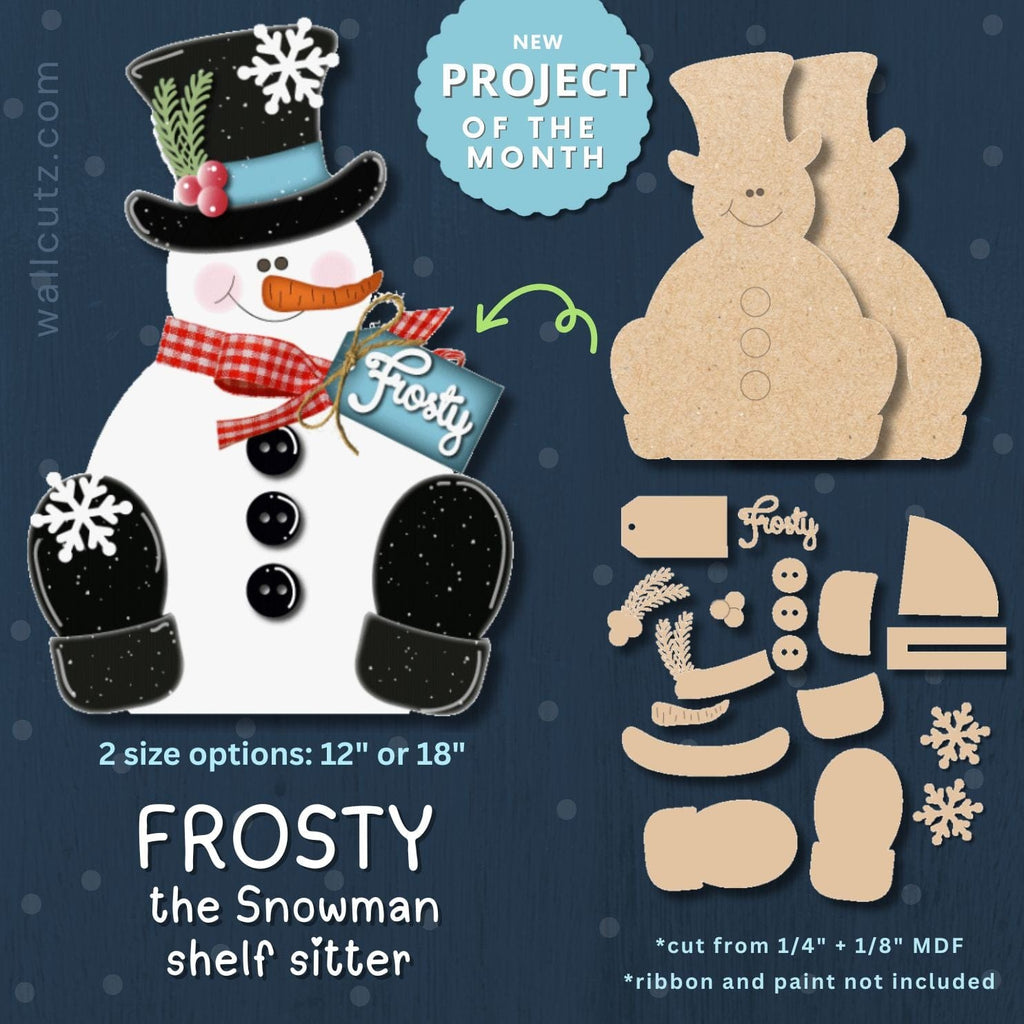 Frosty the Snowman - Wood Kit – WallCutz Crafts