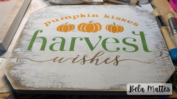 WallCutz  Harvest Wishes stencil Stencil