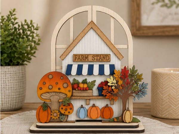 WallCutz  Interchangeable Arched Window / Farmer's Market Stand Wood Kit