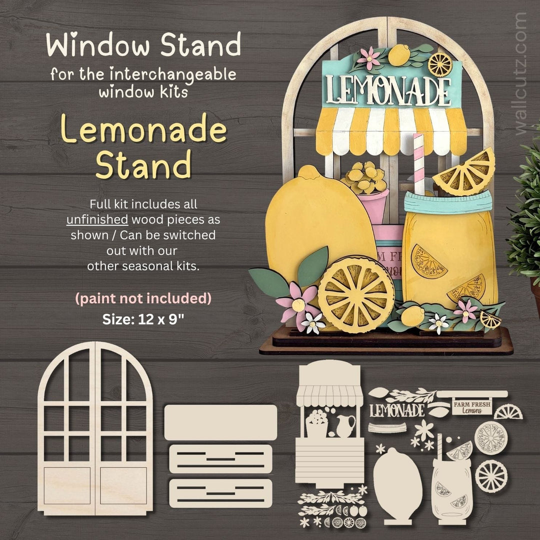WallCutz  Interchangeable Arched Window / Lemonade Stand Wood Kit