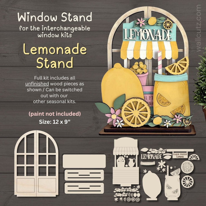 WallCutz  Interchangeable Arched Window / Lemonade Stand Wood Kit