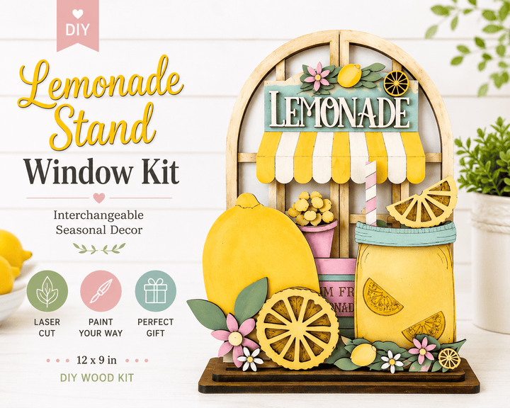 WallCutz  Interchangeable Arched Window / Lemonade Stand Wood Kit