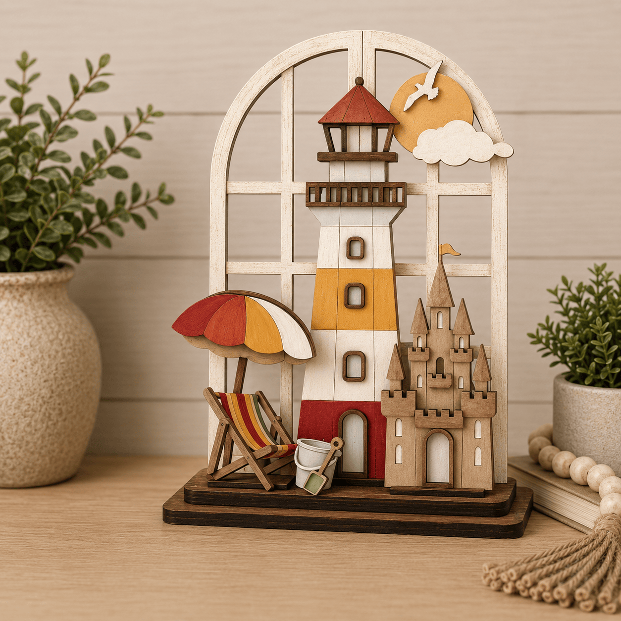 Window Frame Lighthouse Beach Lighthouse Window Kit | WallCutz – WallCutz Crafts
