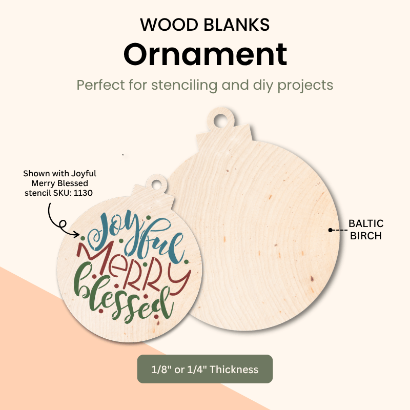 Ornament shape blanks wood cut-out – WallCutz
