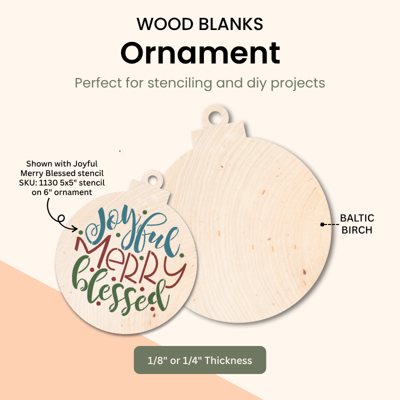 Ornament shape blanks wood cut-out – WallCutz