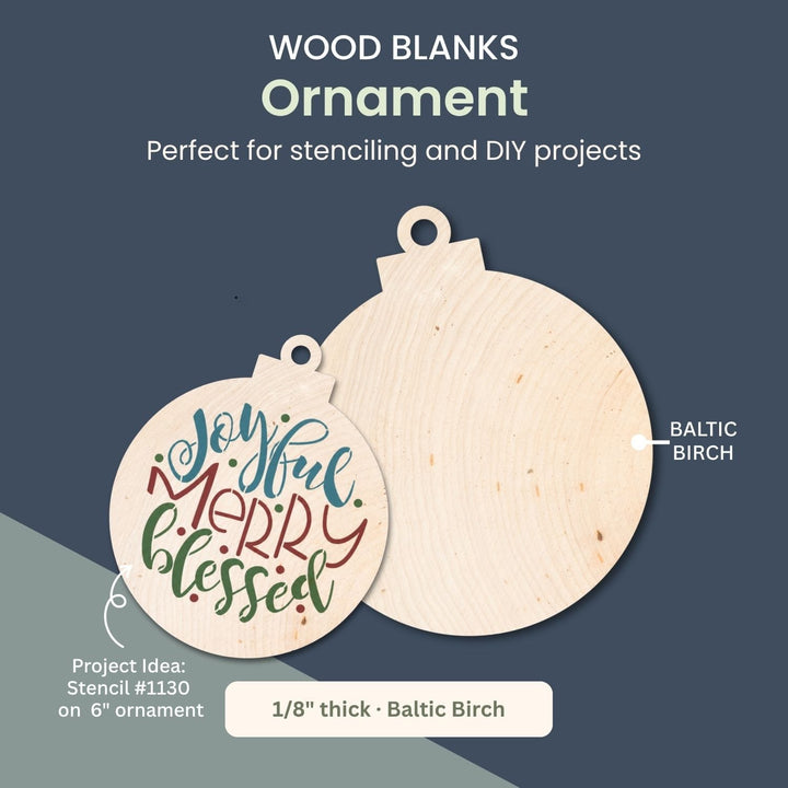 Ornament Shape Blanks / Wood Cut-Out