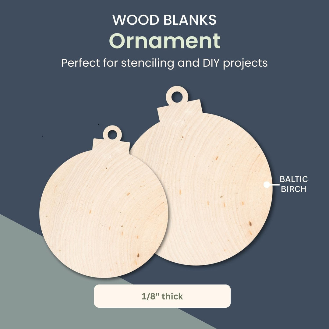 Ornament Shape Blanks / Wood Cut-Out