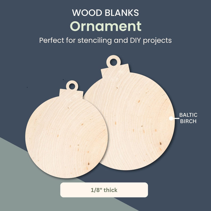 Ornament Shape Blanks / Wood Cut-Out