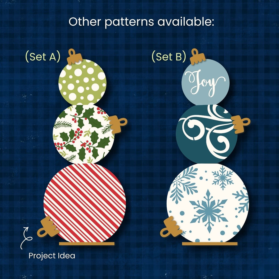 Ornament Stack Wood Kit / Stencil Set (B)
