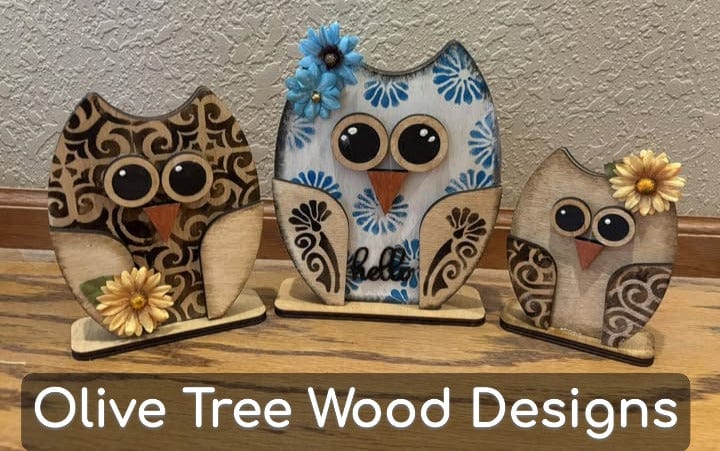 Owl Family Wood Kit – WallCutz Crafts