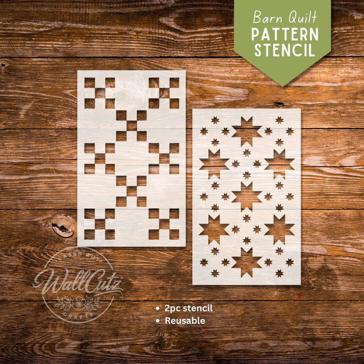 Barn Quilt Pattern Reusable Stencil