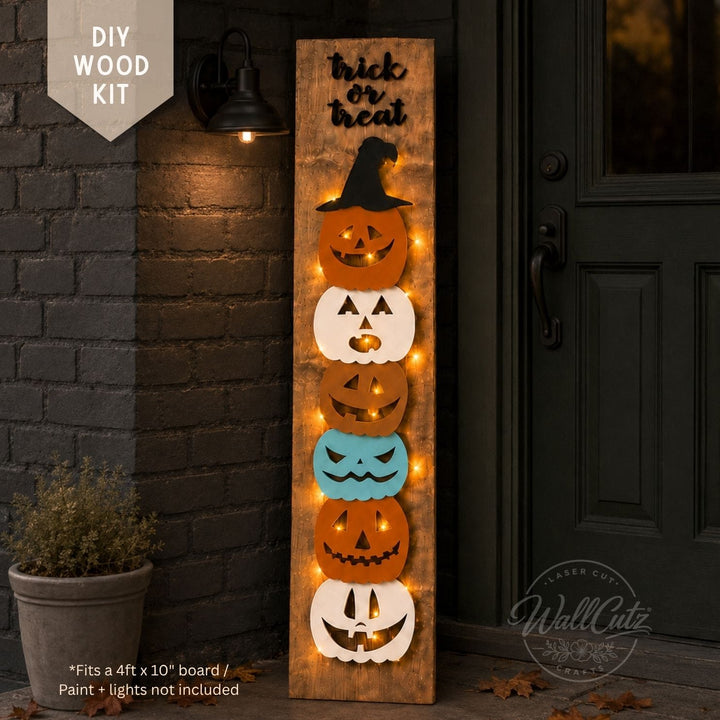 Stackable Pumpkin Faces – DIY Wood Kit
