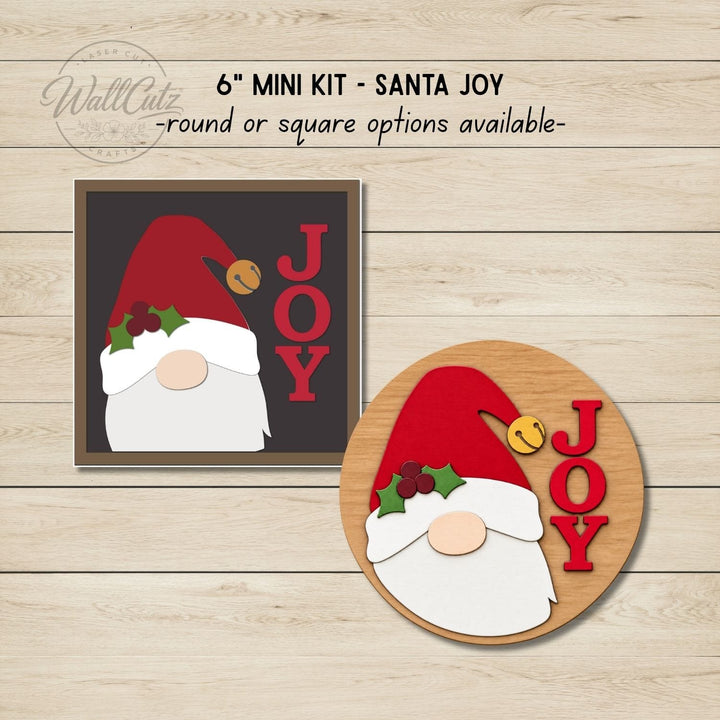 Santa Joy 6 inch mini wood kit, available square or round – WallCutz