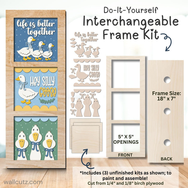 Silly Goose - Interchangeable 5x5 Wood Kit