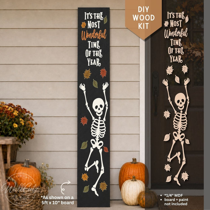 Most Wonderful Time Skeleton Porch Kit / DIY Wood Kit