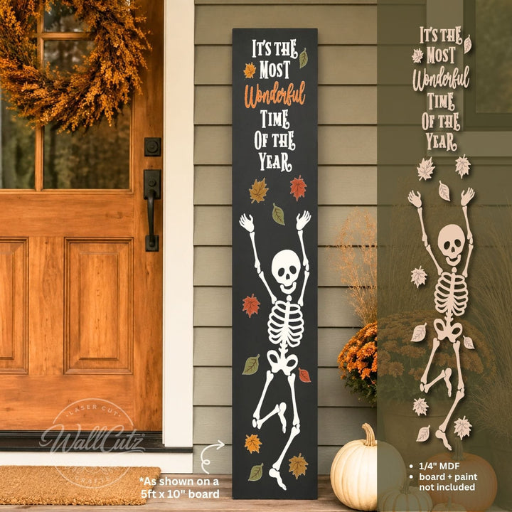 Most Wonderful Time Skeleton Porch Kit / DIY Wood Kit