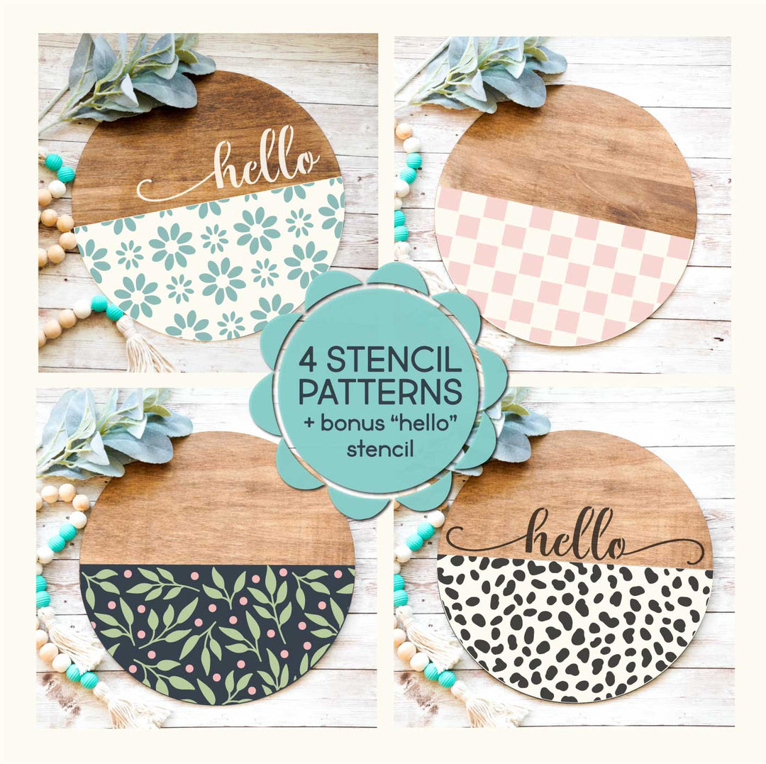 Door Pattern Printable Pattern Door Hanger Printable