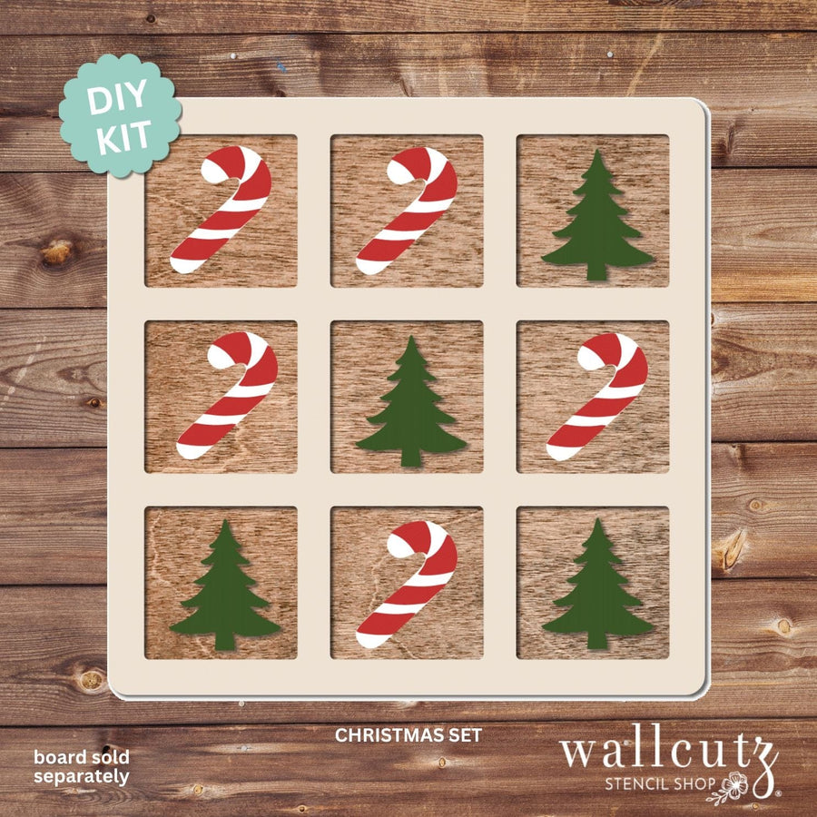 Tic Tac Toe Board with Optional Shape Sets – WallCutz Crafts