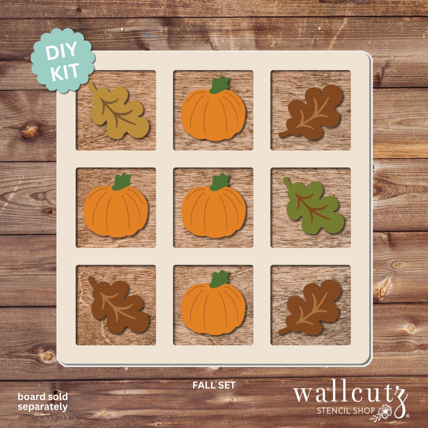DIY Wood Tic Tac Toe Board – Seasonal Shapes | WallCutz – WallCutz