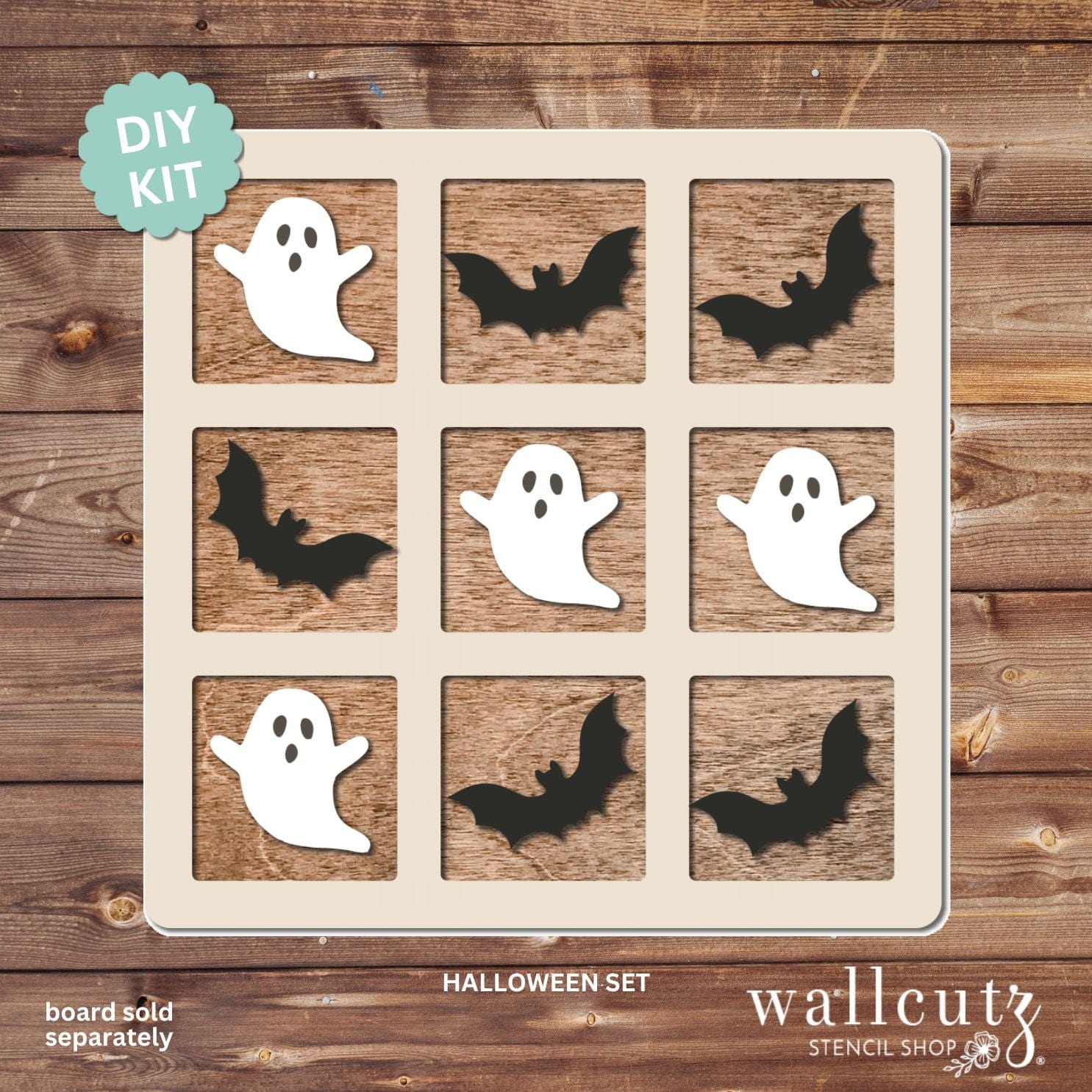 Tic Tac Toe Board with Optional Shape Sets – WallCutz Crafts