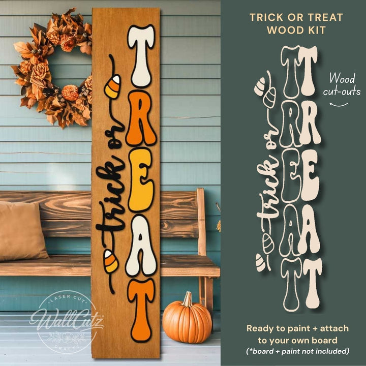 Trick or Treat WOOD KIT for Porch Leaner