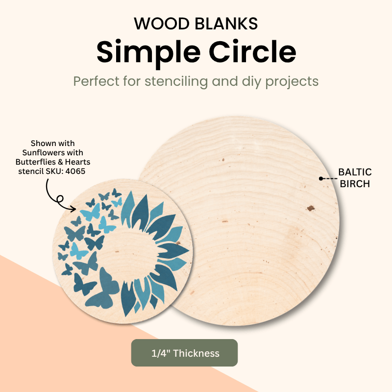 Round wood blanks, 1/4 thick Baltic birch – WallCutz