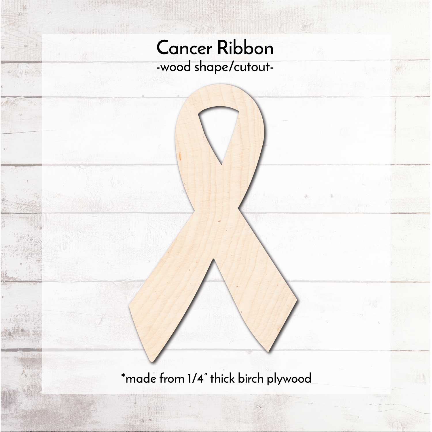 Rustic Cancer Ribbon Images Cancer Ribbon / Wood Shape – WallCutz Crafts