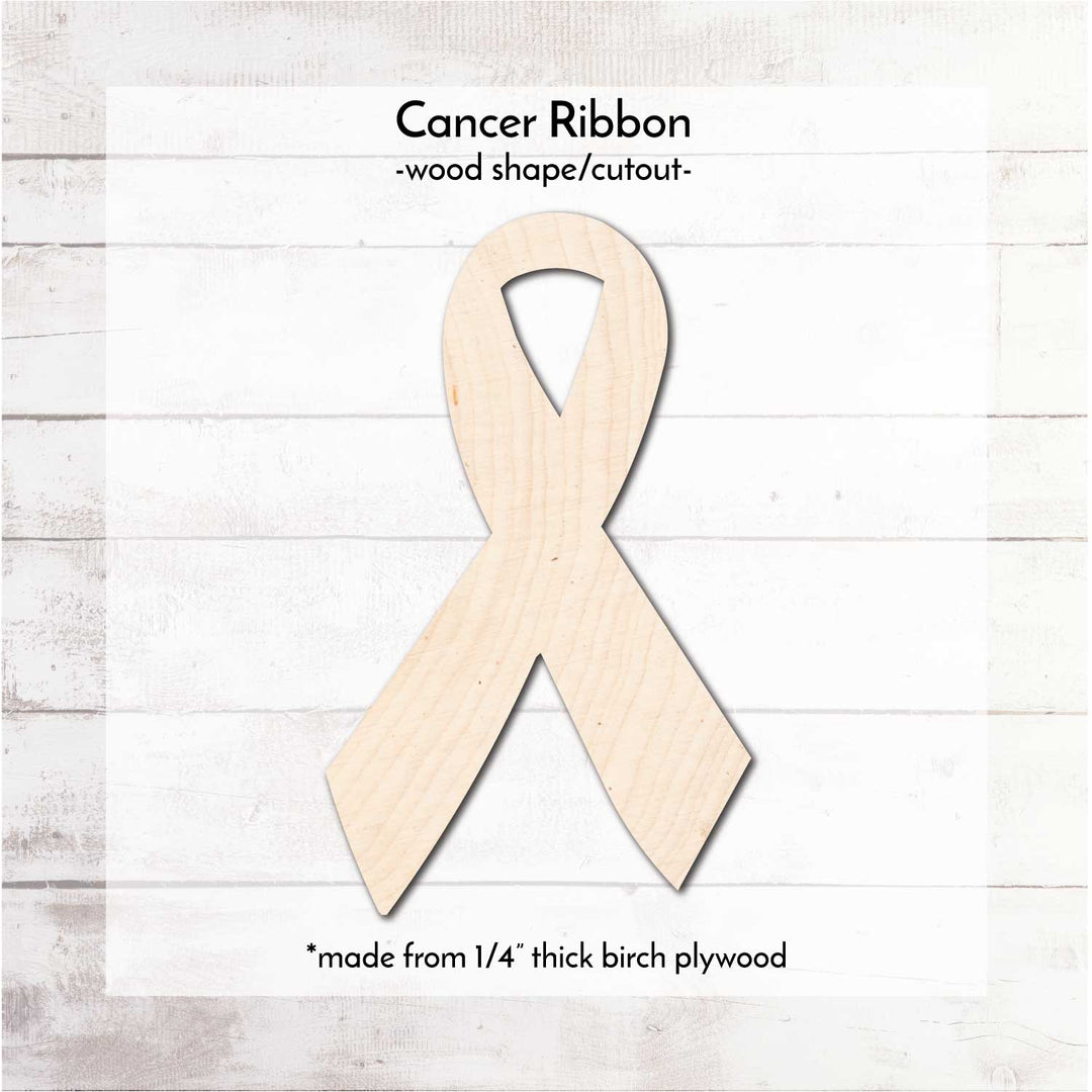 WallCutz  Cancer Ribbon / Wood Shape Wood Kit