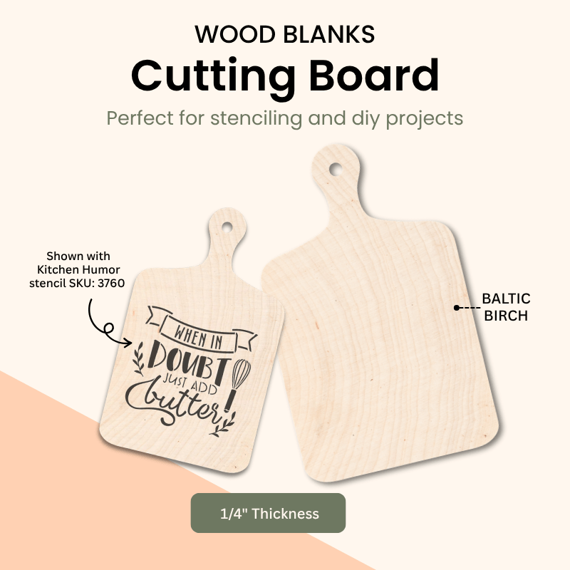 Cutting board laser cut wood shape – WallCutz
